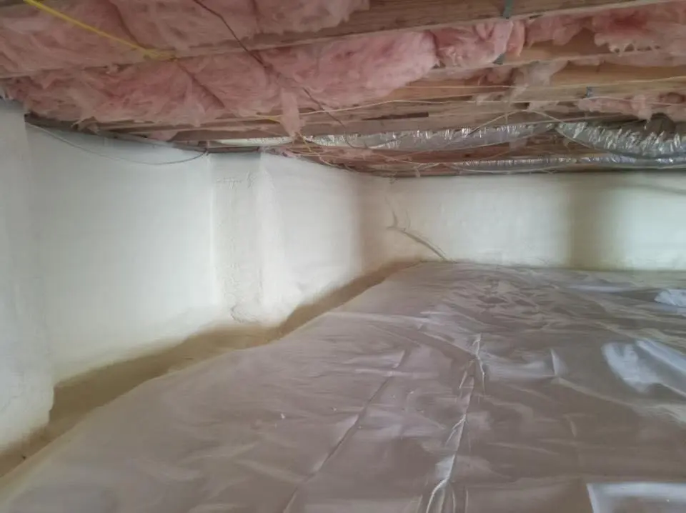 Crawl space encapsulation with closed-cell spray foam for Metal Roof Coating in Grosse Pointe Park
